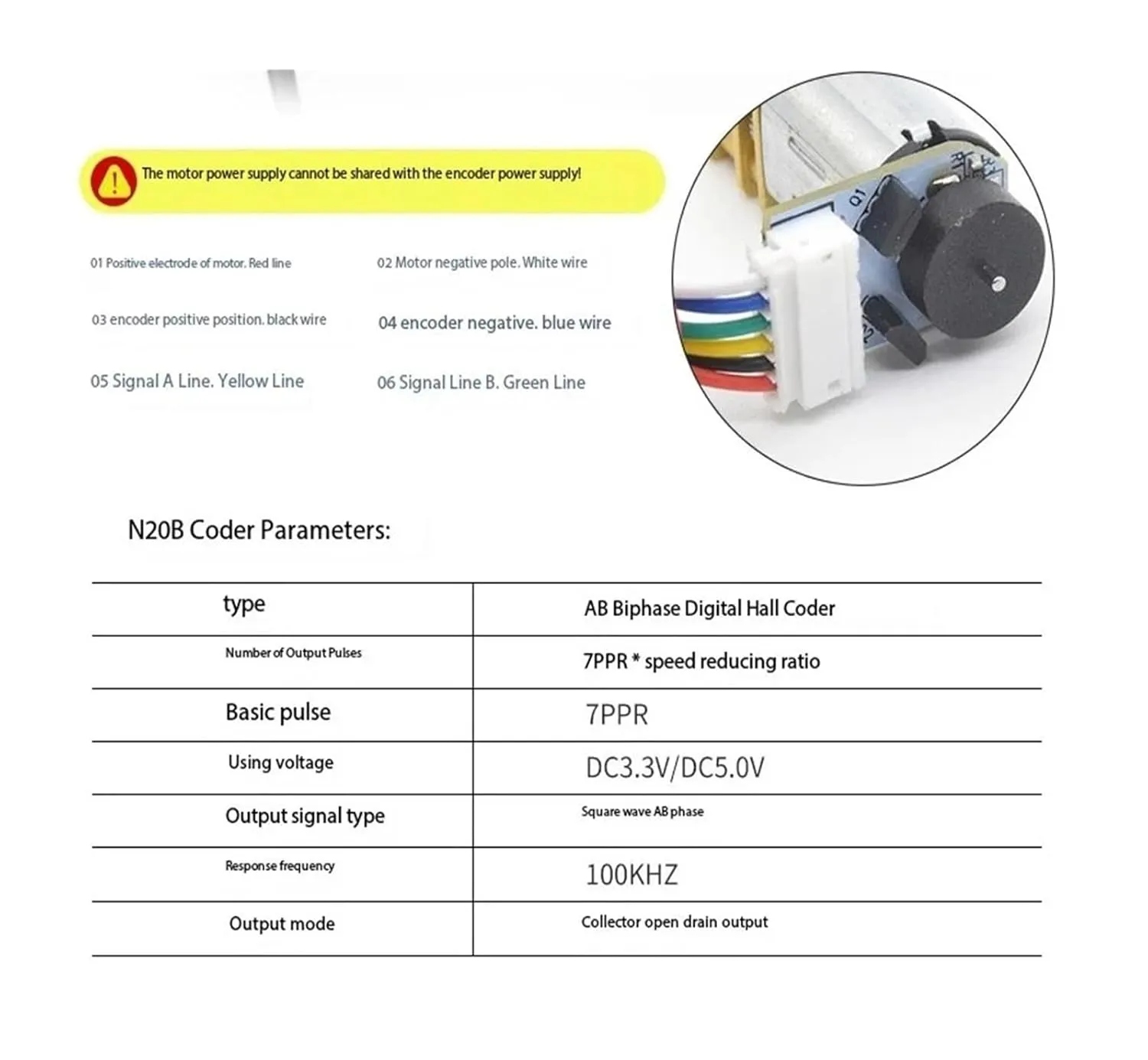 capability honor vehicle RC Cars Robotics DIY Tools Low Noise(1500R_6V) N20 Mini DC Gear with Motor Encoder JGA12-N20 3V/6V/12V High Torque Metal Gearbox Reducer 