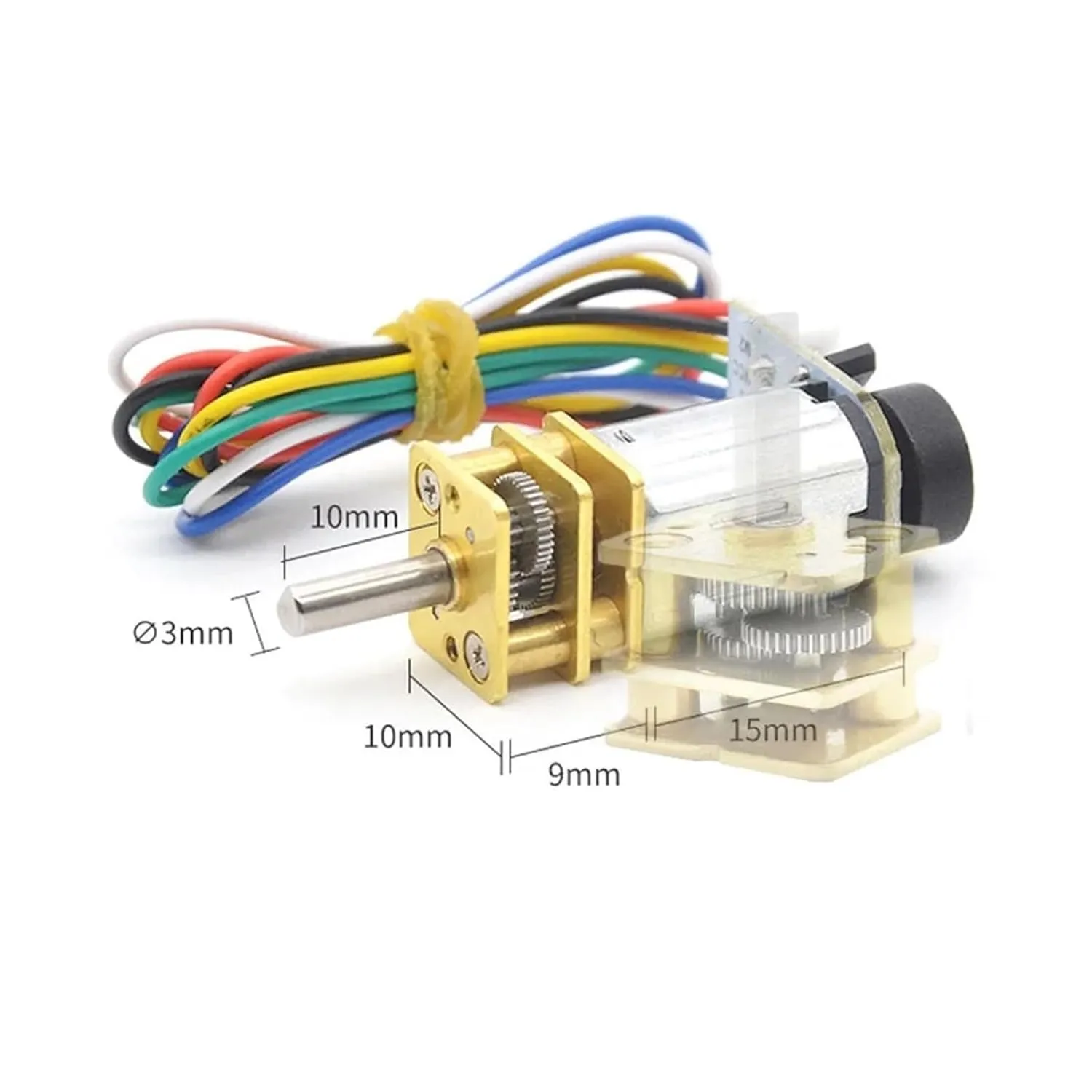 capability honor vehicle RC Cars Robotics DIY Tools Low Noise(1500R_6V) N20 Mini DC Gear with Motor Encoder JGA12-N20 3V/6V/12V High Torque Metal Gearbox Reducer 