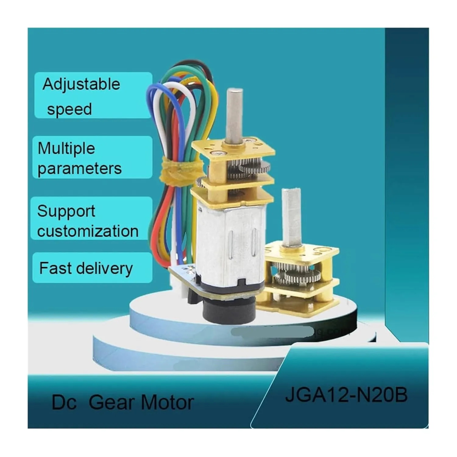 capability honor vehicle RC Cars Robotics DIY Tools Low Noise(1500R_6V) N20 Mini DC Gear with Motor Encoder JGA12-N20 3V/6V/12V High Torque Metal Gearbox Reducer 