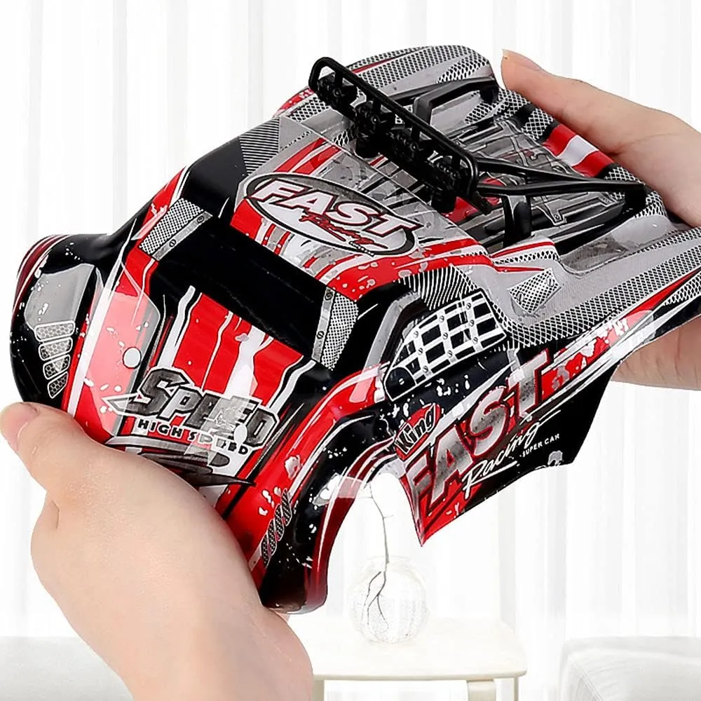 Car Child Gift RC 1:18 Drift Off-Road High Speed Car All Terrain Climbing dimension quote contributory Car 2.4G Remote Control Mechanical Car Anti-Collision PVC Body Shell Boy Toy 
