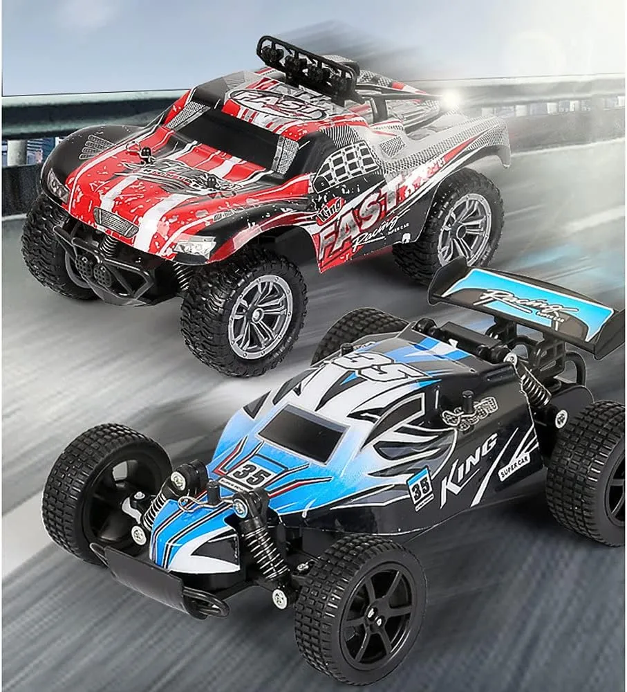 Car Child Gift RC 1:18 Drift Off-Road High Speed Car All Terrain Climbing dimension quote contributory Car 2.4G Remote Control Mechanical Car Anti-Collision PVC Body Shell Boy Toy 