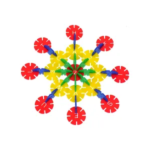 Carol Snowflake Interlocking Plastic Discs Set of 75 Pcs
