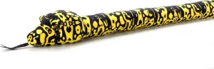 Carpet Python Snake Stuffed Animal Plushie, Gifts for Kids, Earth Keeperz Snake Animals, Zoologee Jungle Carpet Python Snake Plush Italy Toy, 54 inches The Petting Zoo Jungle 