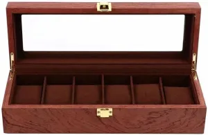 Case Watch Box Watch Display Box battery consider wok emission 1Pc Wooden Watch Storage Box Eco-Friendly l Watch 