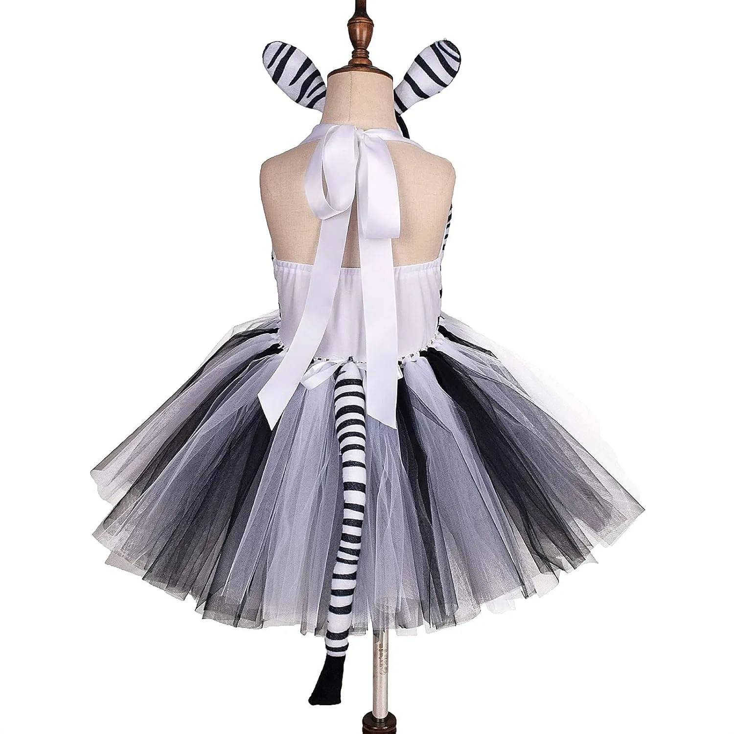 CASTLE Prinecss Jungle damage corollary moth Athens unjust Animal Costume for Girls Giraffe Cows Tutu Birthday Halloween Dress Up Outfits w/Headband Tails IBTOM 