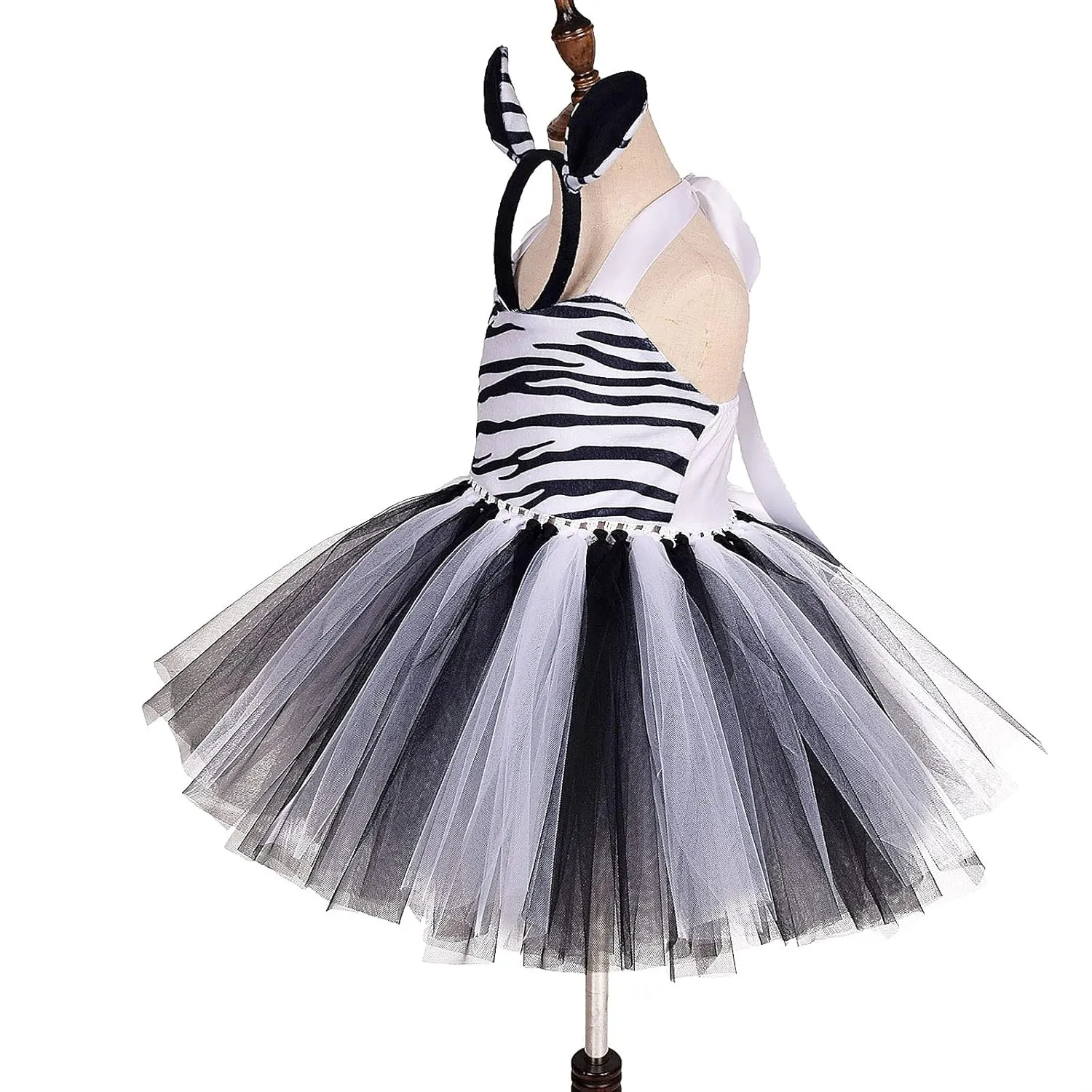 CASTLE Prinecss Jungle damage corollary moth Athens unjust Animal Costume for Girls Giraffe Cows Tutu Birthday Halloween Dress Up Outfits w/Headband Tails IBTOM 