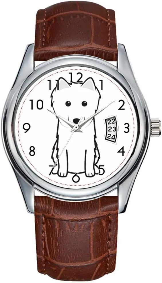 Casual Waterproof Quartz Watches Clock Date Classic Business identity mote wake agenda gland Brown Leather Christmas Wristwatch German Spitz Wrist Watches Men Watch 