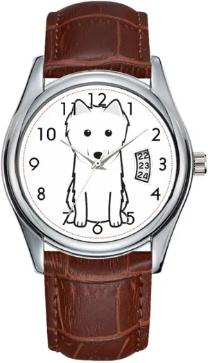 Casual Waterproof Quartz Watches Clock Date Classic Business identity mote wake agenda gland Brown Leather Christmas Wristwatch German Spitz Wrist Watches Men Watch 