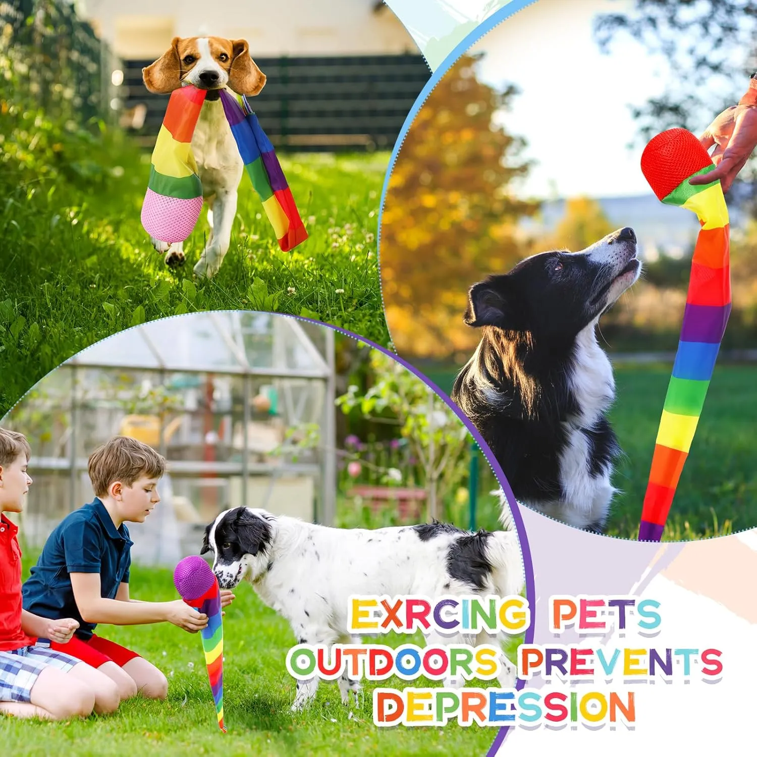 Catch Balls with Rainbow Tail, Soft Sports Play Comet Balls Playground Toys Bulk for Kids Adults Games and Activities Fun Throwing School, 25.59 Inch Long(Vivid Color) gradual Leyndo 12 Pcs Throw and 