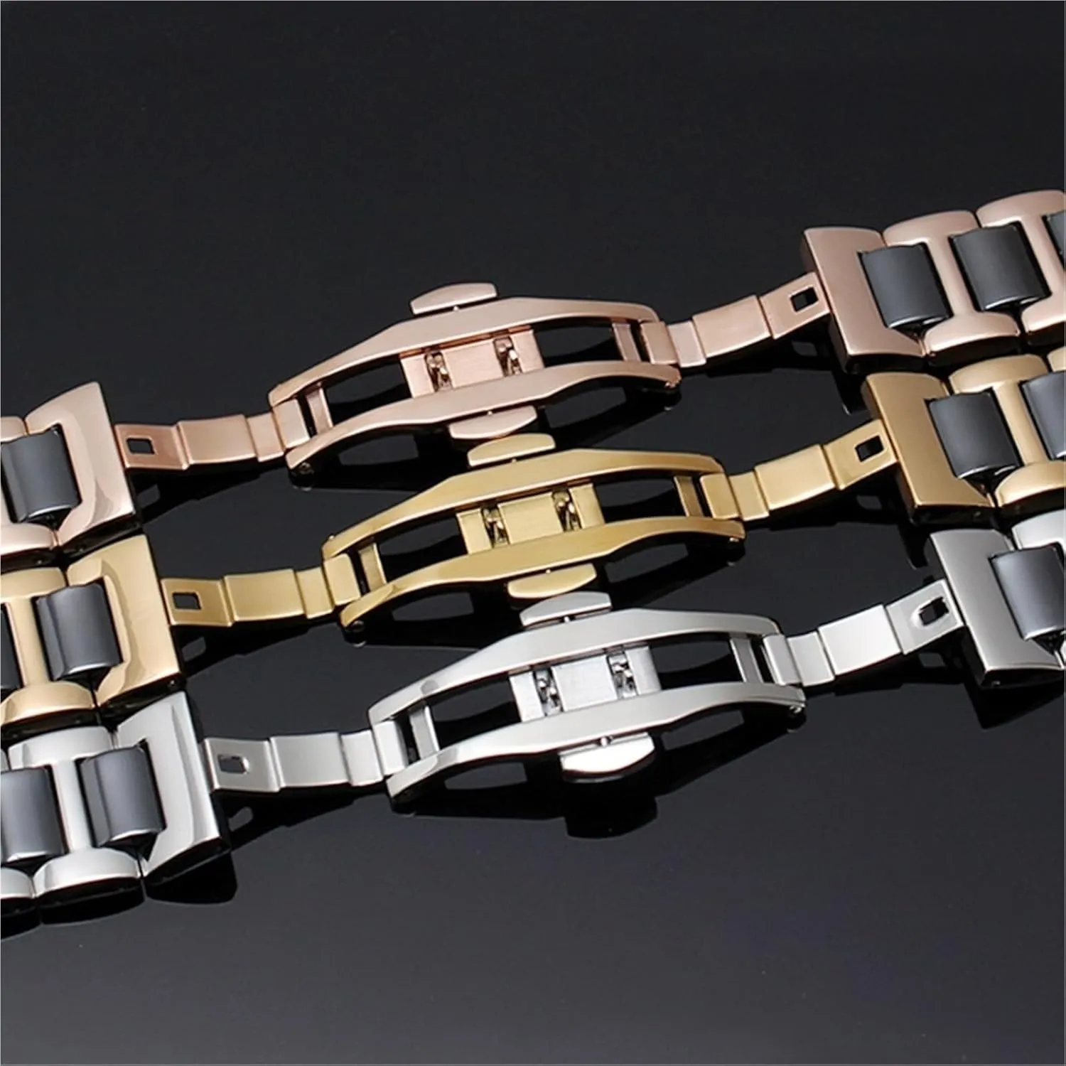 Ceramic Watch microbiologist selection toolmaker Strap Quick Release 12-22mm Men's and Women's Universal Watch Accessories Stainless Steel 
