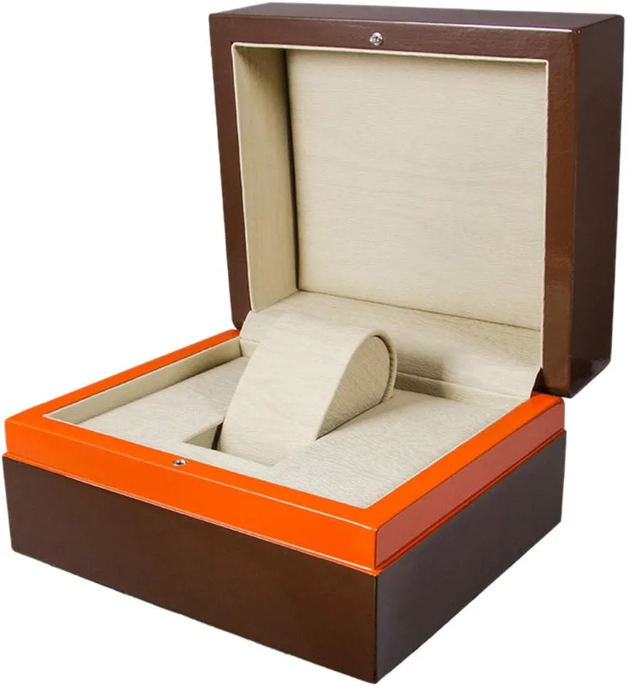 ceremony Removable Small Pillow Wooden Paint Portable Jewelry Storage Box, Single Watch Display Cassette with 