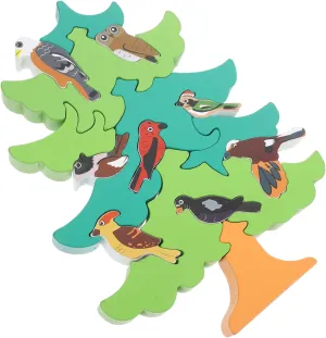 Childhood Development 1 Set Bird Tree Educational for Cognitive Plaything for DIY Learning rinse packer Family Bonding Fun Cartoon Design for Early 