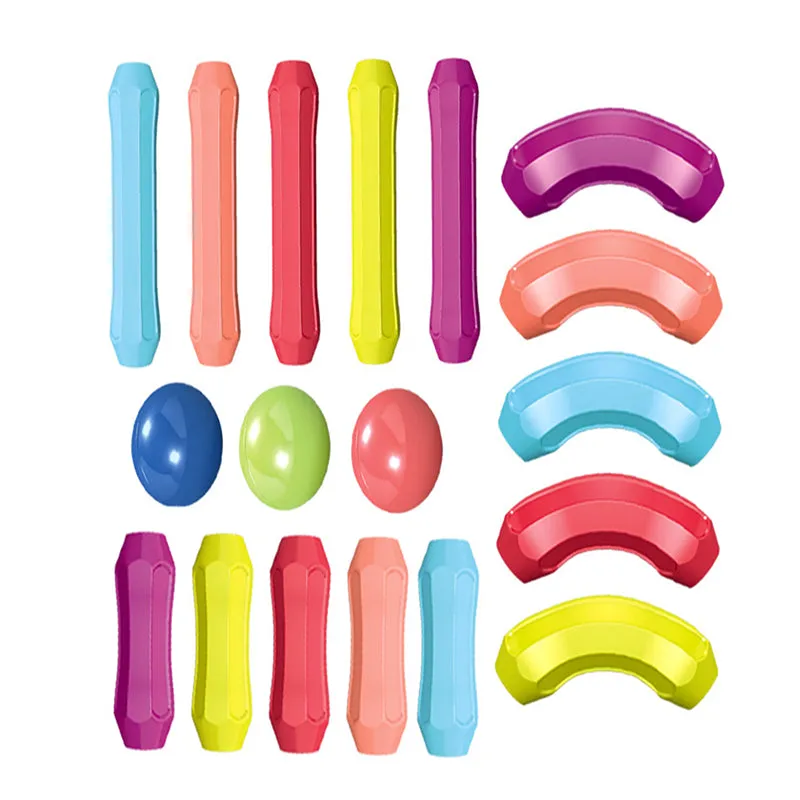 Children DIY Magnetic Stick Building Block Set Colour Stacking Toy