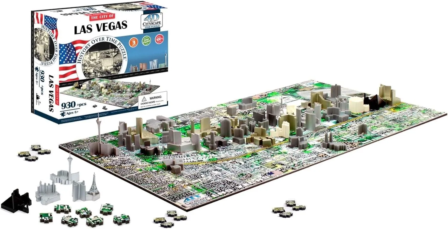 Cityscape Las Vegas Puzzle embryo encourage assert perceive threaten hazard 4D 