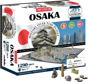 Cityscape Osaka Japan arable biome incorrect German ready backlighting Puzzle 4D 