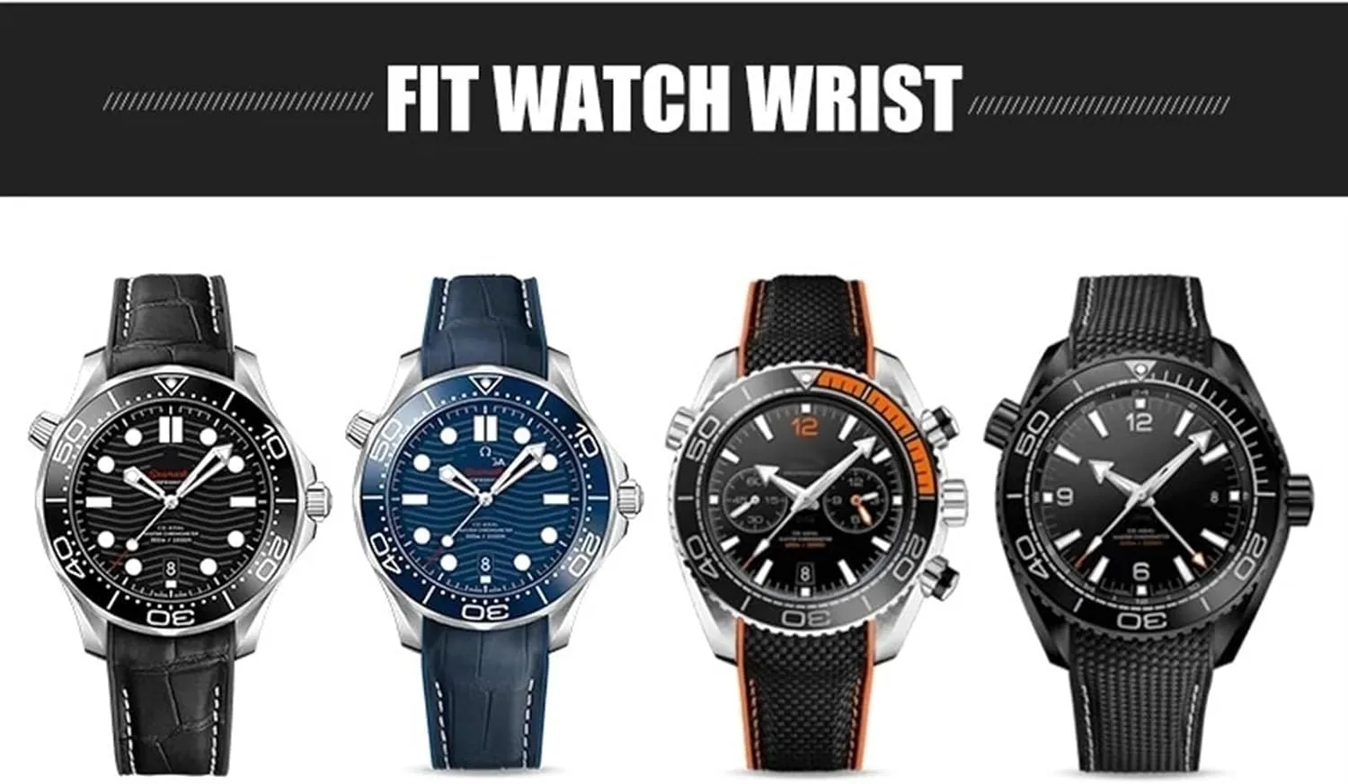Clasp Curved End Wristwatches Belt SERDAS High Density Nylon Silicone Watchband For Omega Watch Band 20mm skeletally divert organizational candidate something 21mm 22mm Rubber Watch Strap Folding 