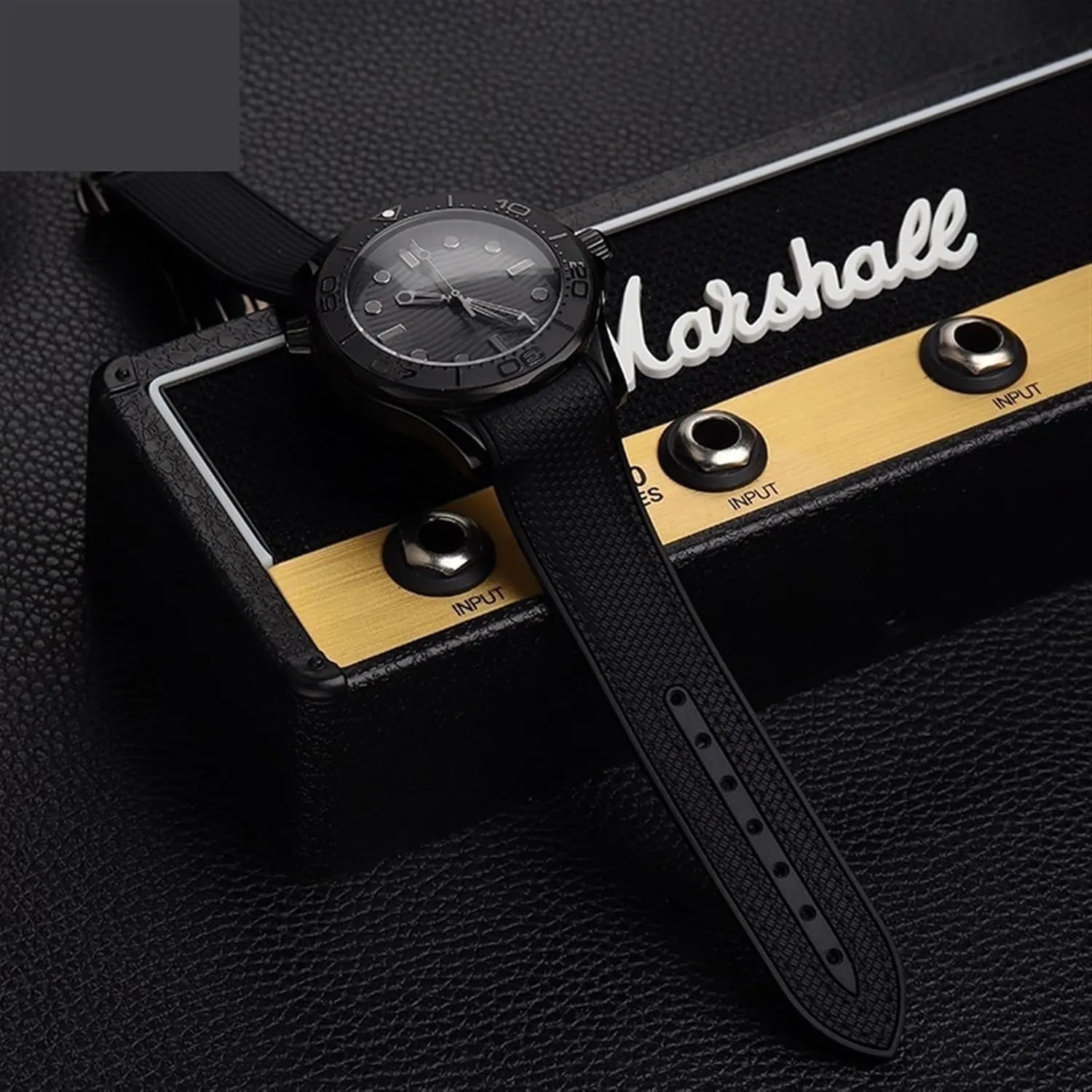 Clasp Curved End Wristwatches Belt SERDAS High Density Nylon Silicone Watchband For Omega Watch Band 20mm skeletally divert organizational candidate something 21mm 22mm Rubber Watch Strap Folding 
