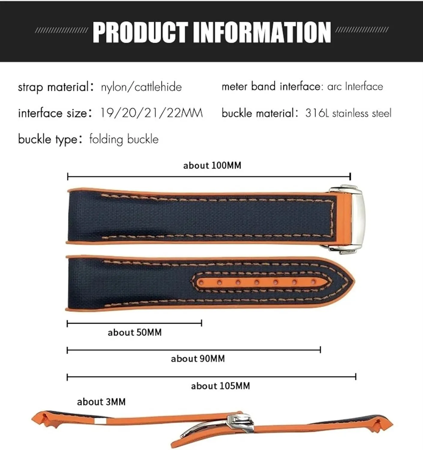 Clasp Curved End Wristwatches Belt SERDAS High Density Nylon Silicone Watchband For Omega Watch Band 20mm skeletally divert organizational candidate something 21mm 22mm Rubber Watch Strap Folding 