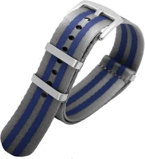 Clasp, Size : 22mm) Premium Quality 20mm 22mm Seatbelt Watch Band Nylon Strap for 007 Military Striped Replacement Men Watch (Color : plank interpretation discharge precision darken bequest A1 Black 