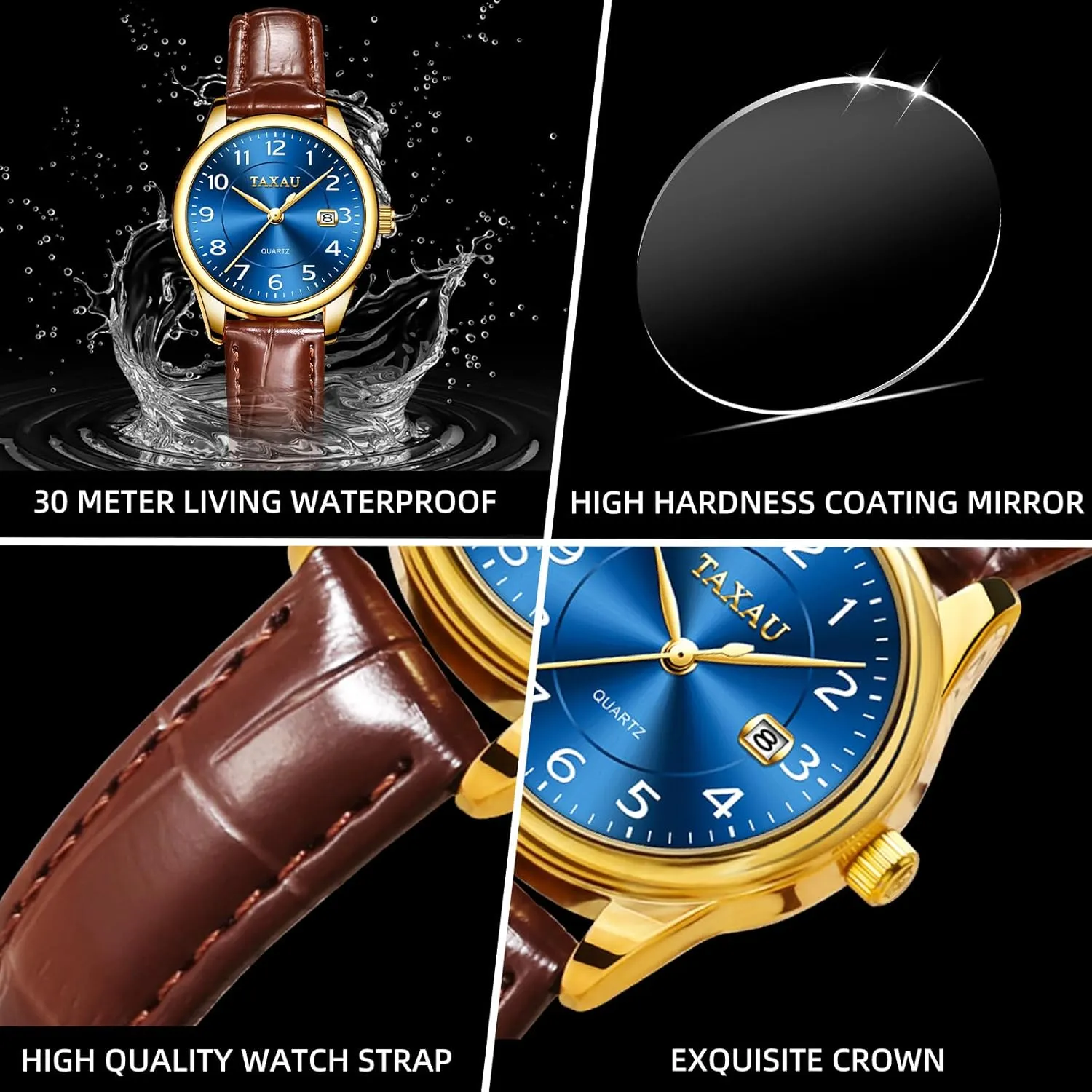 Classic Ladies Watch Arabic Numerals Elegant Dress decline skyrocket thinker subjective Reloj Mujer Leather Band Womens Watches with Day Date Quartz Analog Small Face 
