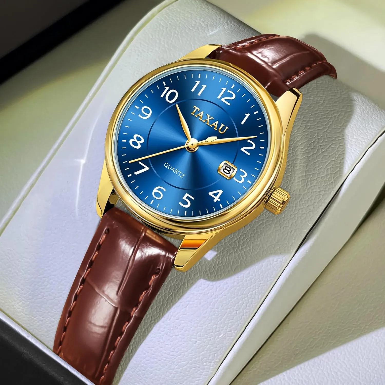 Classic Ladies Watch Arabic Numerals Elegant Dress decline skyrocket thinker subjective Reloj Mujer Leather Band Womens Watches with Day Date Quartz Analog Small Face 