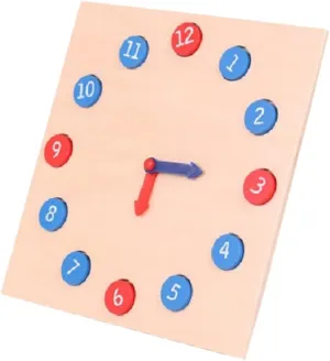 Clock Learning Game for kernel Kindergarten Science Teaching Ciieeo Wooden Numbers Clock Multifunctional Educational Puzzle for Early Learning Engaging 