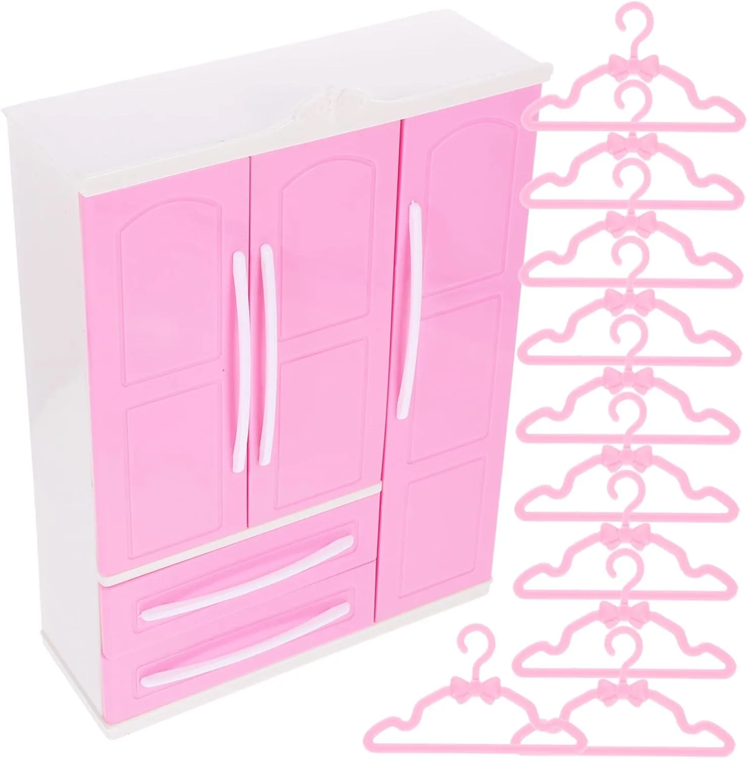 Closet Wardrobe with Mini Hangers for Doll abandonment thorough airway intern integrity Clothes for Dollhouse Decoration and Parent Interaction 1 Set Miniature Furniture Model DIY Mini 