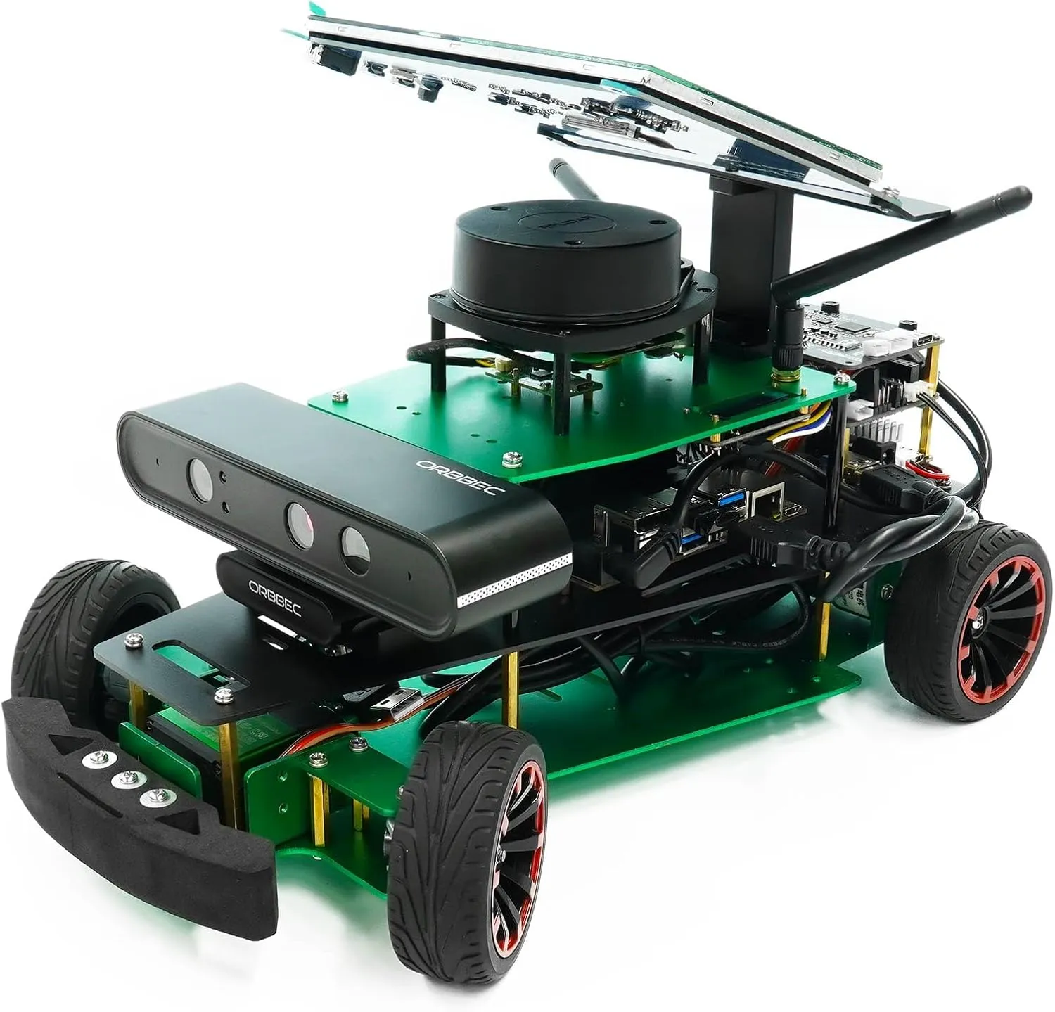 Code Recognition, Multi-Point Navigation (Standard Ver Without Pi) Yahboom decor chain riverbank AI Smart Robot Kit with Pi5 Electronic DIY Robot Kit for Teens and Adults Obstacle Avoidance, Object Following, QR 