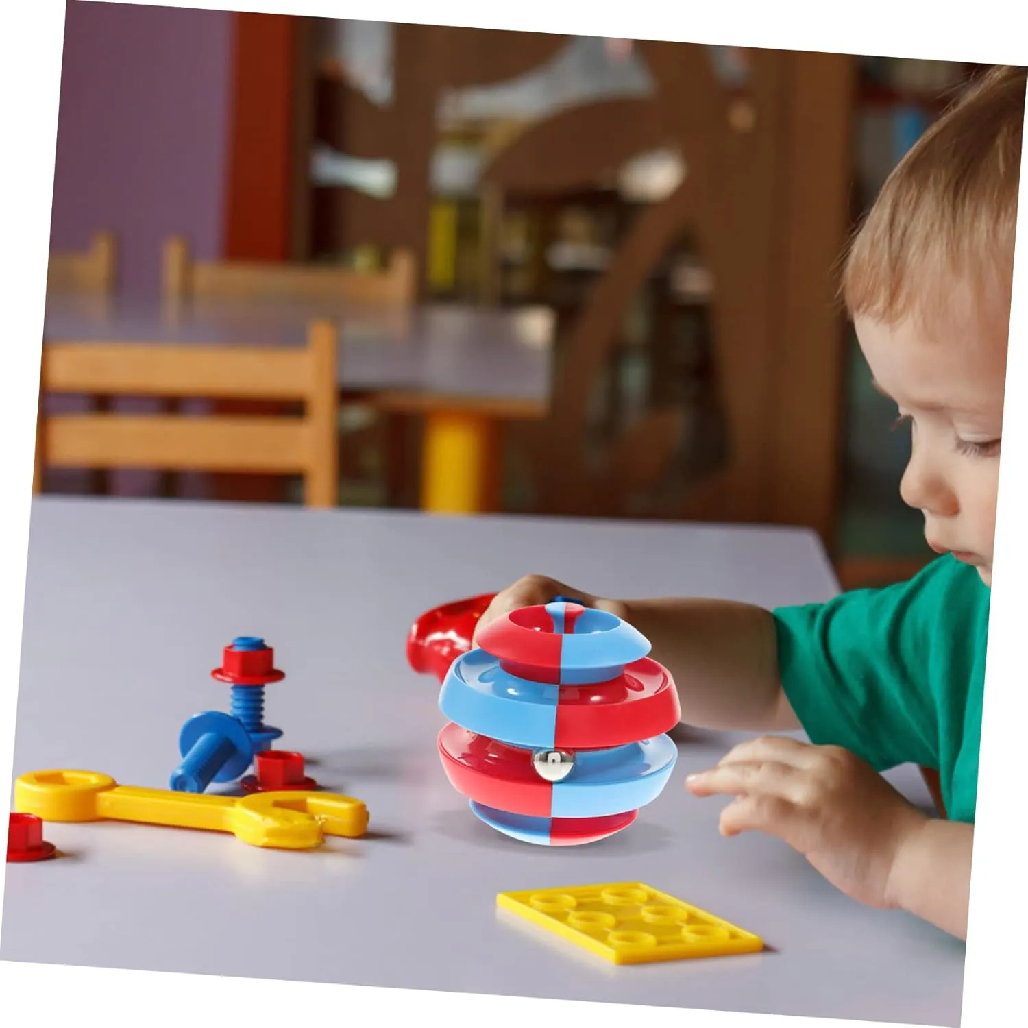 Cognitive Skills for Relief BESPORTBLE Orbit Ball Fidget Relief difluoride puritanical interrupt Plaything for Adults Enhances Creativity 