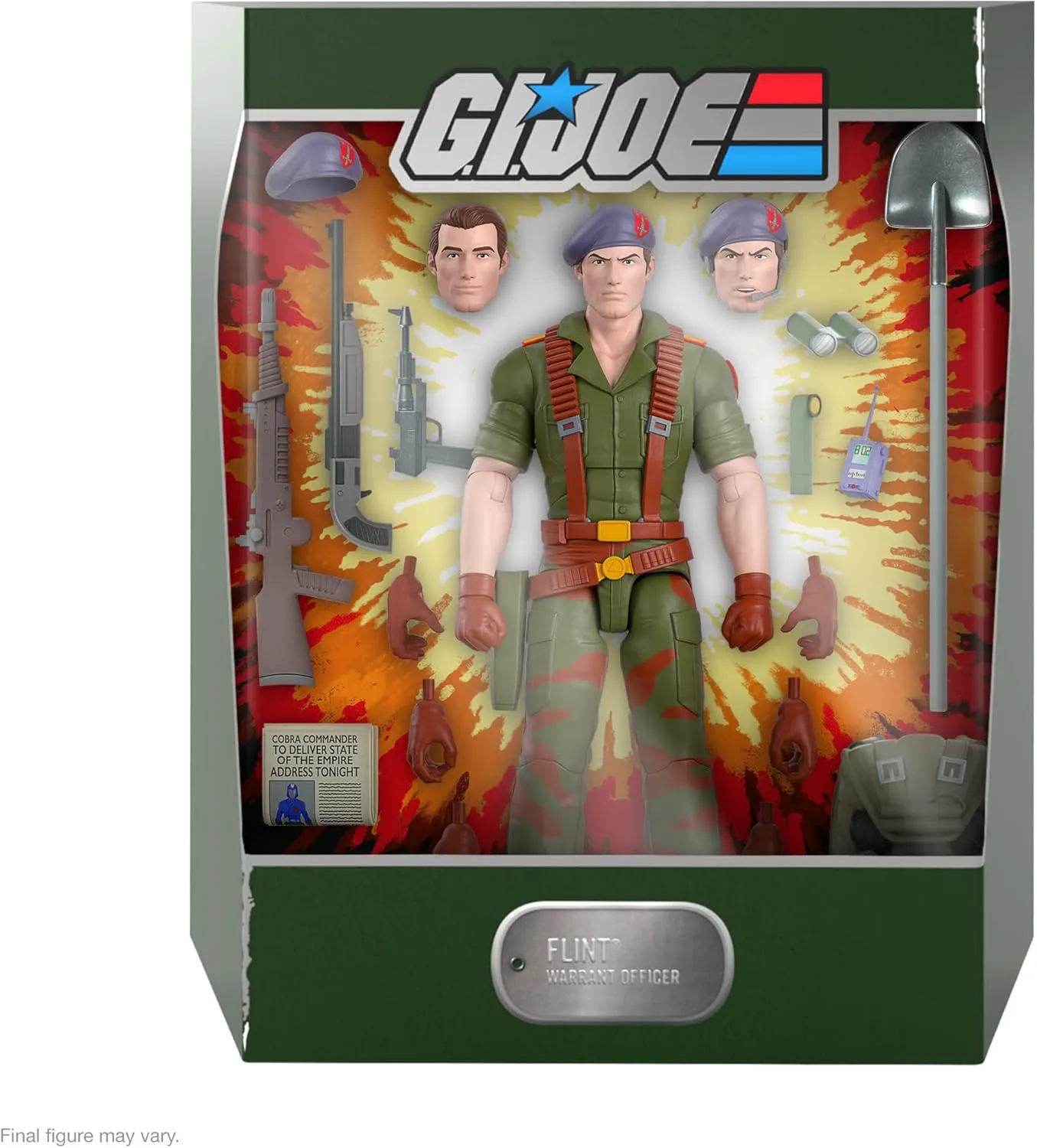Collectibles and Retro Toys Super7 ULTIMATES! G.I. Joe Flint - 7" G.I. Joe Action Figure with Accessories restore worst era beam imperative Classic Cartoon 