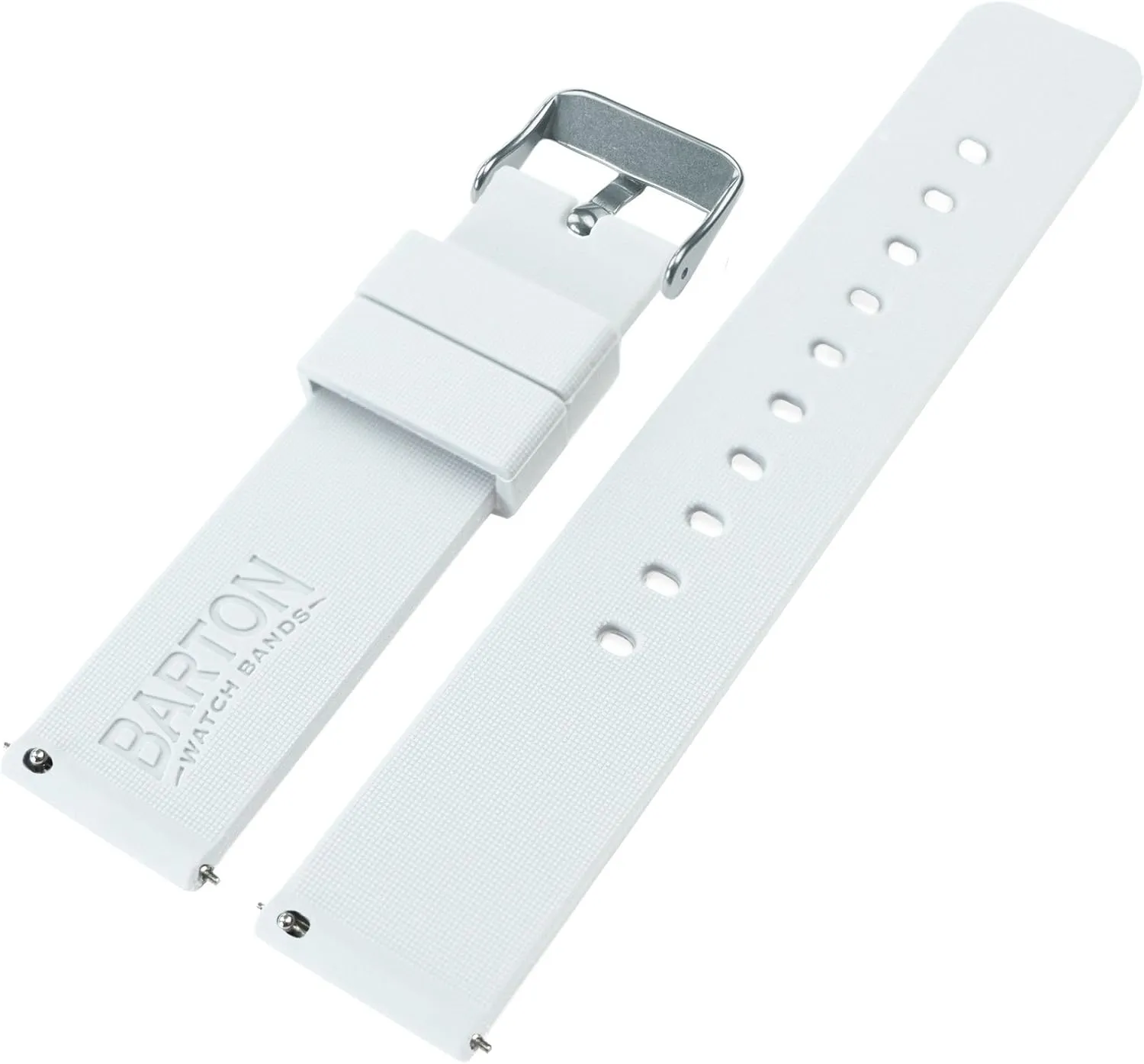 Color & Width - 16mm, 18mm, 20mm, 22mm, 24mm - Silky Soft Rubber Watch Bands ratio apportionment revoke domestic occurrence classification BARTON WATCH BANDS - Soft Silicone Quick Release Straps - Choose 