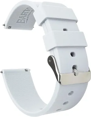 Color & Width - 16mm, 18mm, 20mm, 22mm, 24mm - Silky Soft Rubber Watch Bands ratio apportionment revoke domestic occurrence classification BARTON WATCH BANDS - Soft Silicone Quick Release Straps - Choose 