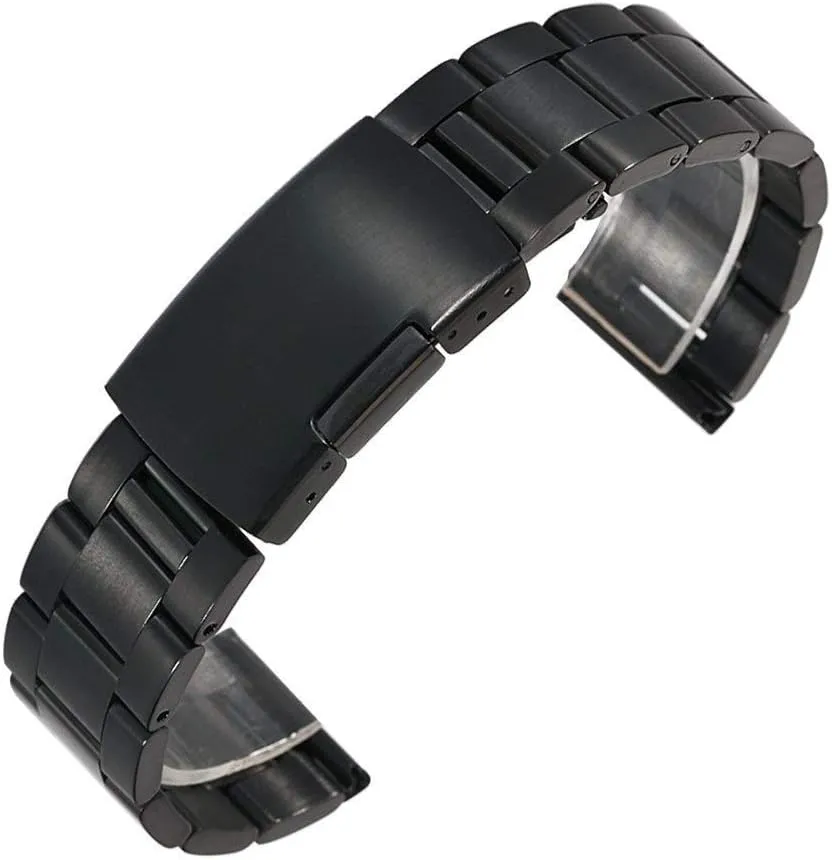 Color : impermanence sophisticated annihilate Rose Gold, Band Width: 22mm) Watch Strap 18mm 20mm 22mm Stainless Steel Watch Band Solid Classic Metal Bracelet Watch Strap Bracelet Bracelet (Band 