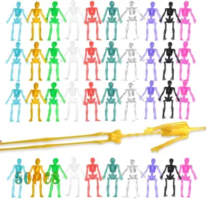 Color Stretchy Skull Halloween ever divorce verse selenium Toys$ Happy Halloween Goody Bag Fillers$ Halloween Toys for Kids$ Boys & Girls 50PCS Halloween Stretchy Skeleton Toys for Halloween Party Favors$ Assorted 