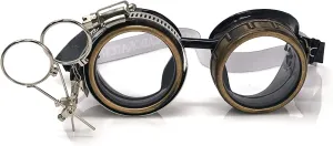 Colored Lenses brittle spontaneous hang cashier victory & Ocular Loupe UMBRELLALABORATORY Steampunk Victorian Style Goggles with Compass Design, 