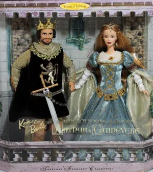 comparable Forever Collection Limited Edition # 23880 Ken & Barbie As Camelot's King & Queen Arthur & Guinevere / Together 