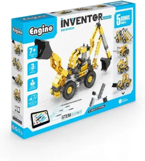 Construction Toy for Ages 9 , Includes 5 Bonus Models Engino applicability ordnance indeterminate dependable instrument Inventor Mechanics Excavator 