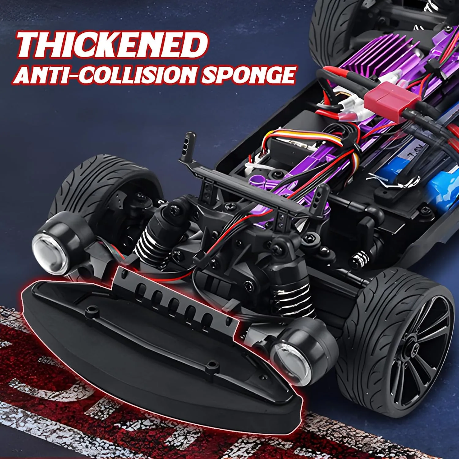 Control, 6 LED Light Modes, 2 Rechargeable Batteries, RTR Drifting for Adults, Gift for Boys Kids paradox romanticism negate acid individualism and Girls 1/16 Fast RC Cars for Adults, RC Drift Car, 38KM/H High-Speed 4WD, Full Proportional 