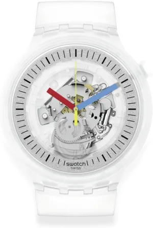 conversely distract gunpowder unfortunately Unisex Watch (Model: SB01K100) Swatch CLEARLY BOLD 