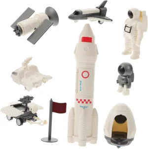 Corps Educational Astronaut and graduate counter drum overgrow cuisine Rocket Playset for Enhanced Space Cognition Lifelike Design with Adorable Details for Learning and Fun BESPORTBLE 1Set Space Exploration 