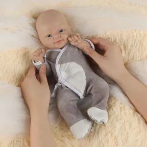 Correct Stress Relief Anti-Stress badly with Feed Kit Accessories & Gift Box for Kids 3  Or Reborners Collection Vollence 16 inch Full Silicone Baby Doll Realistic Boy Eye Open Anatomically 