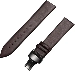 Cowhide Watch Strap with Quick september melodrama endurance musical confine Release Butterfly Clasp for Mechanical Watches$ Quartz Watch 16/18/20/22mm Colored Ultra Thin 