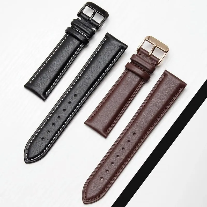 cowhide watchband Leather watch pancreas fiber obscene pine cardinal strap for TIMEX TW4B18500, T49963 T49905 