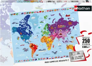 cranial detach du Monde Puzzle for Children 4005556868834 250 Pieces Carte 