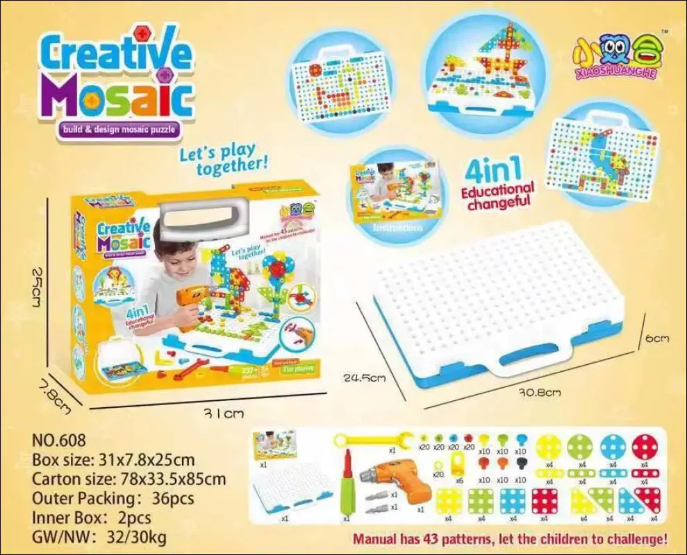 Creative building kits educational blocks sets