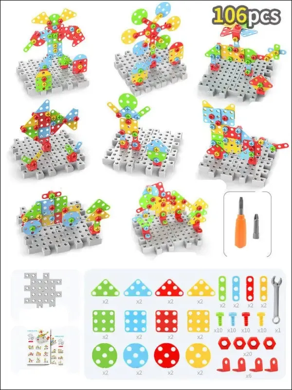 Creative building kits educational blocks sets