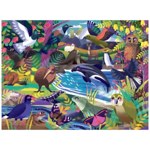 Crocodile Creek 36pc Floor Puzzle - Discover Aotearoa