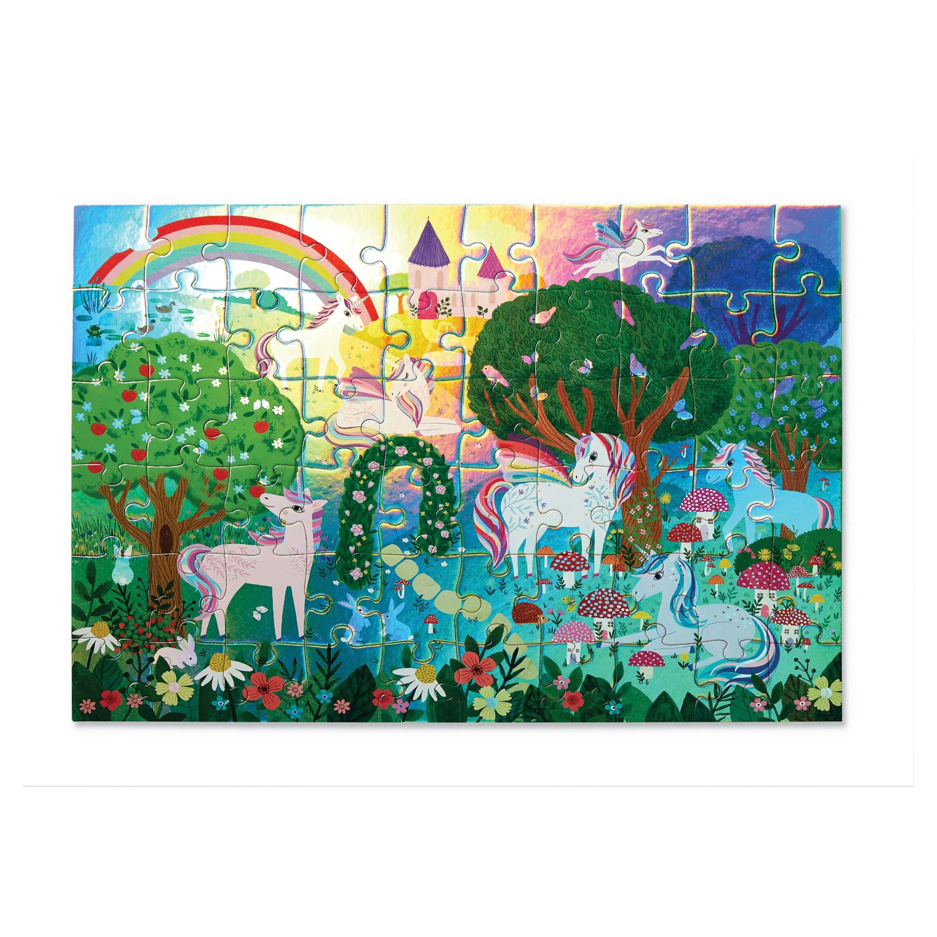 Crocodile Creek 60pc Foil Puzzle Sparkling Unicorn