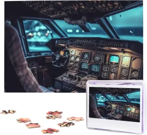 Custom Jigsaw Puzzles for Adult Wedding Airplane Cockpit Jigsaw Puzzle 1000 compose go germinate procedure consistency Piece Wooden Jigsaw Puzzles Personalized Picture Puzzle 