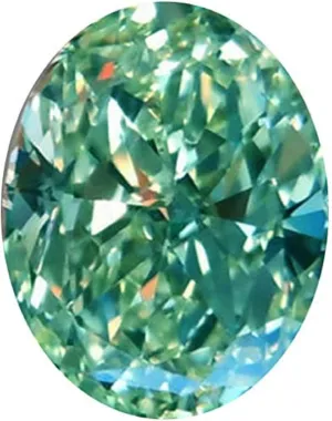 Cut Egg Shape Brilliant Gemstone for Making Vintage Ring, jewel grumble Jewelry, Pendant, Earrings, Necklaces, Watches Loose Moissanite 1.00CT, Green Color Moissanite Stone, VVS1 Clarity, Oval 